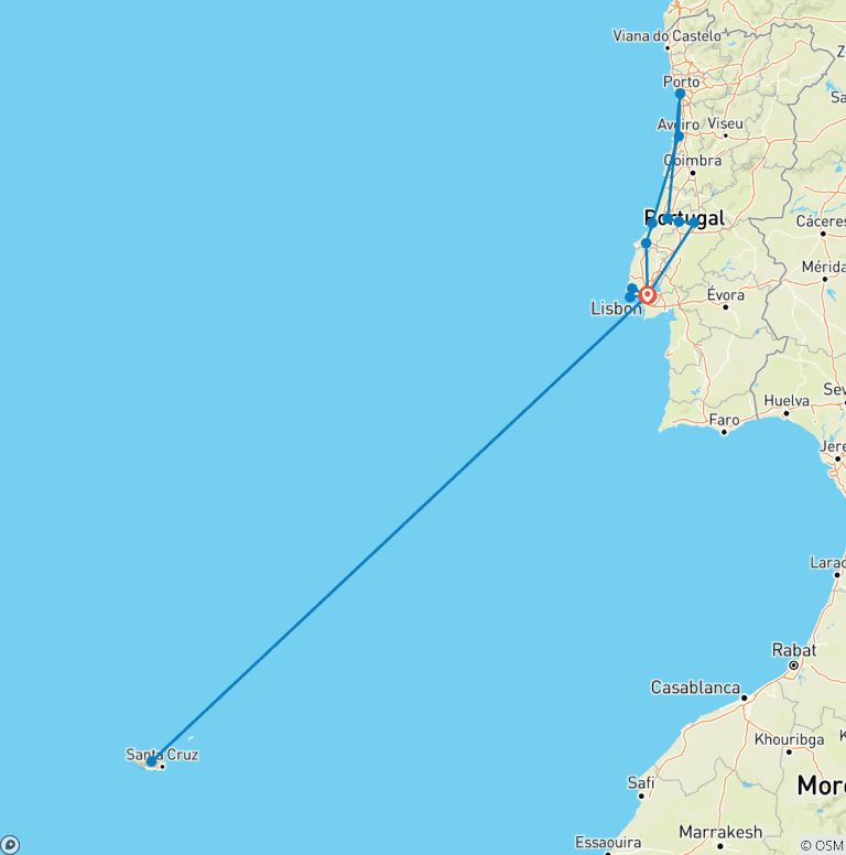Map of Portugal & Madeira