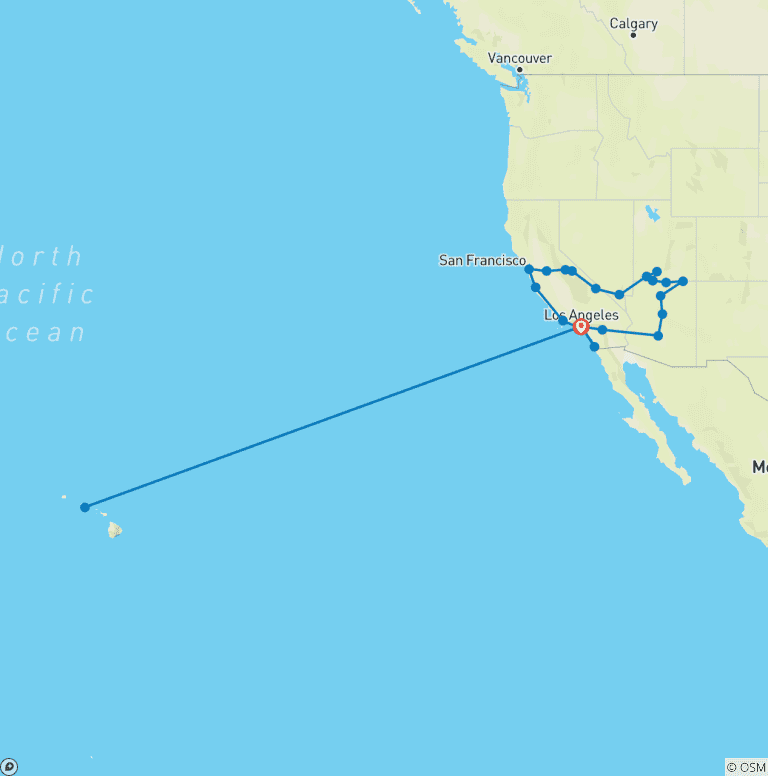 Map of Aloha Discovery - Honolulu Option with Airfare