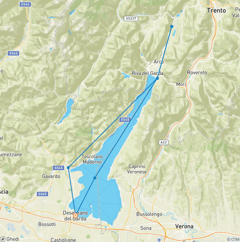 Map of Around Lake Garda
