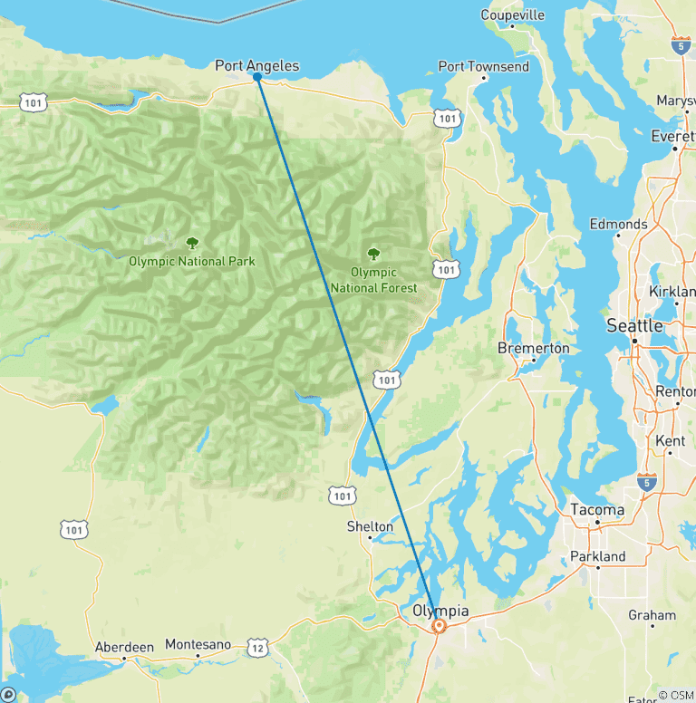 Map of Best of Olympic Adventure