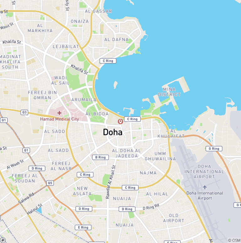 Map of Tailor-Made Qatar Family Trip with Daily Departure, Private Guide and Car