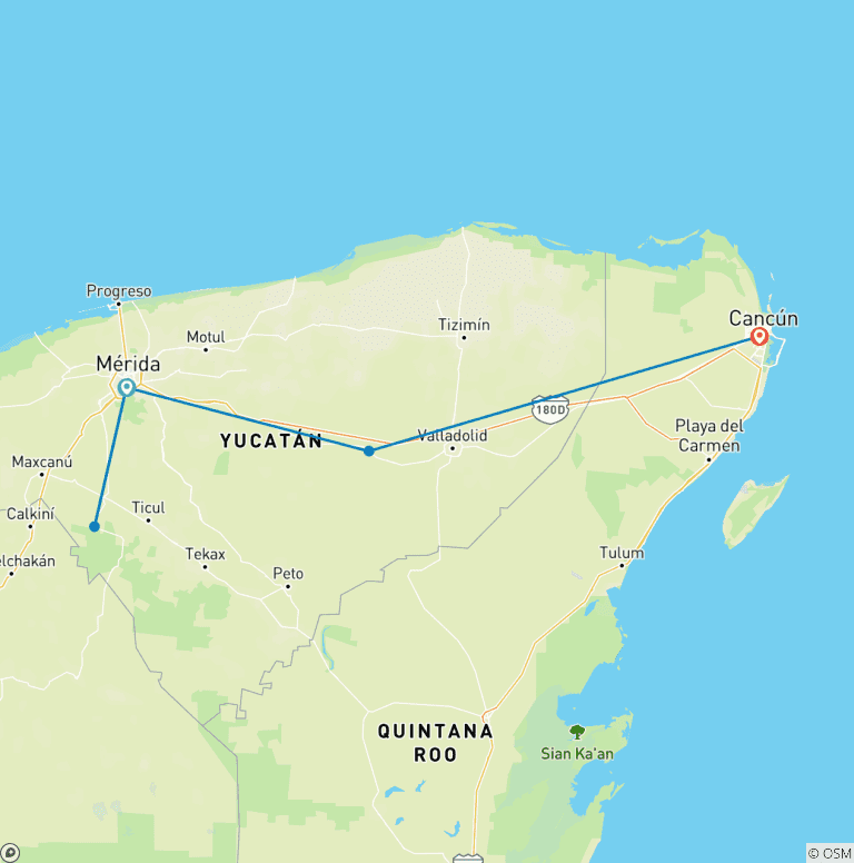 Map of Merida City Break - 4 Days