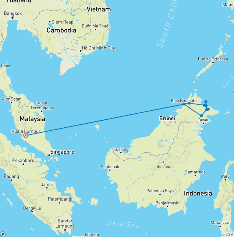 Map of On the Trail of the Last Dwarf Elephants