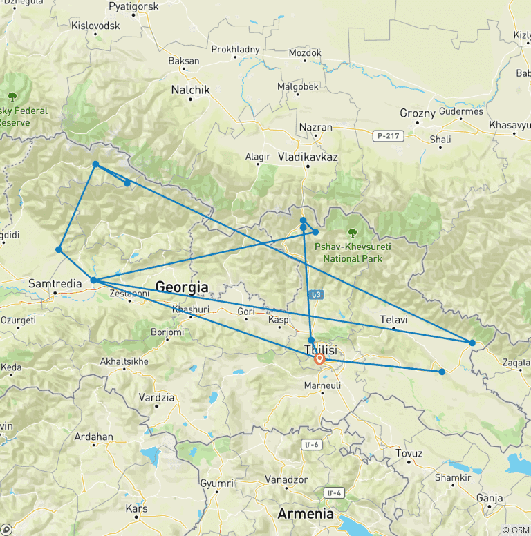 Map of Best of Georgia