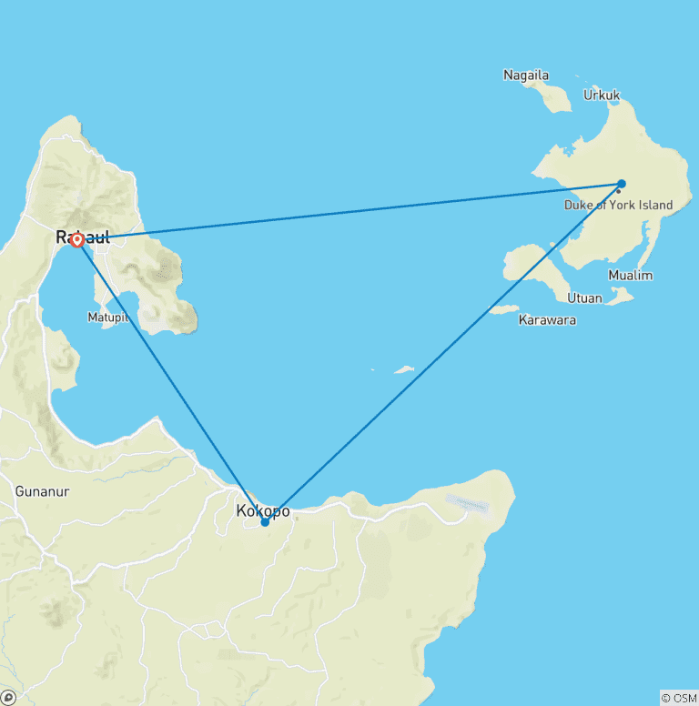 Map of Papua New Guinea Expedition: Firedance Festival