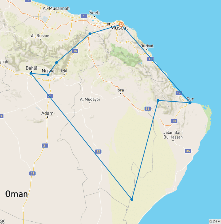 Map of Pearl Of Arabia