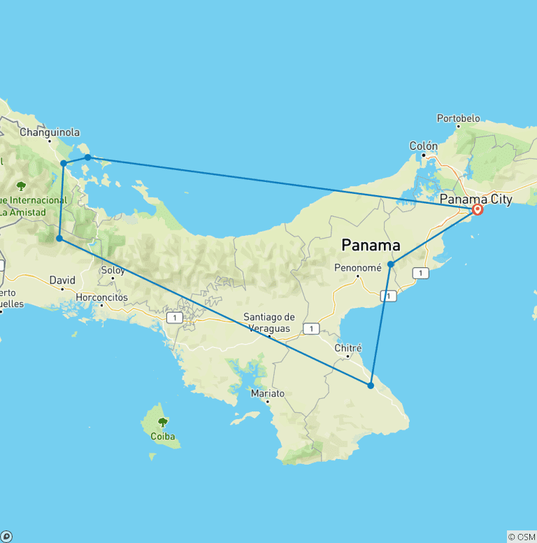 Map of Viva Panama