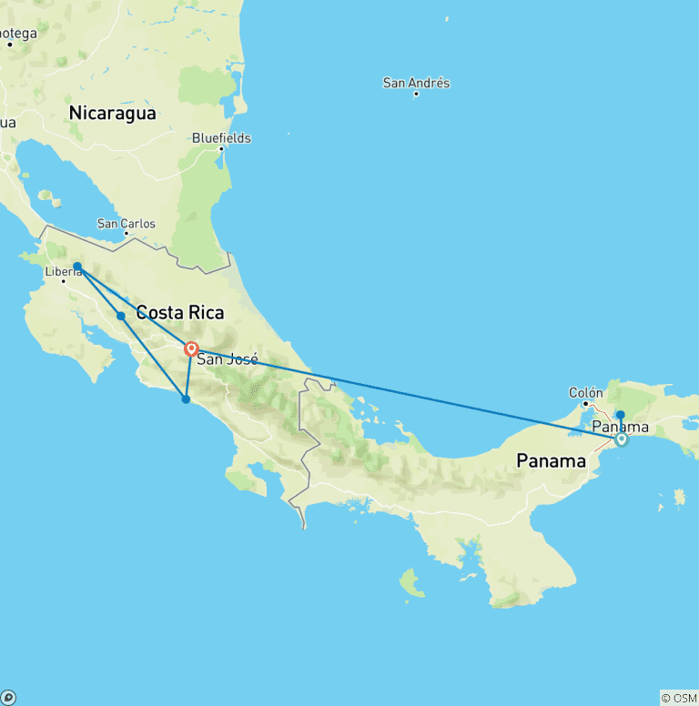 Map of Between the oceans