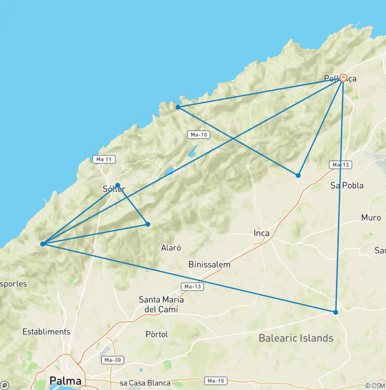 Map of Tour of Mallorca
