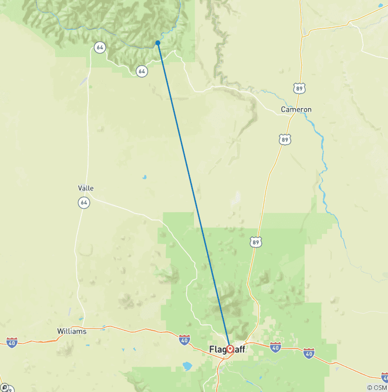Map of Hiking the Best of the Grand Canyon