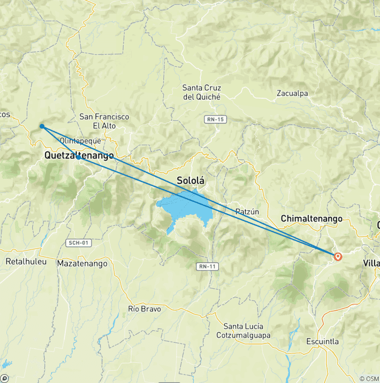 Map of Heart of Guatemala