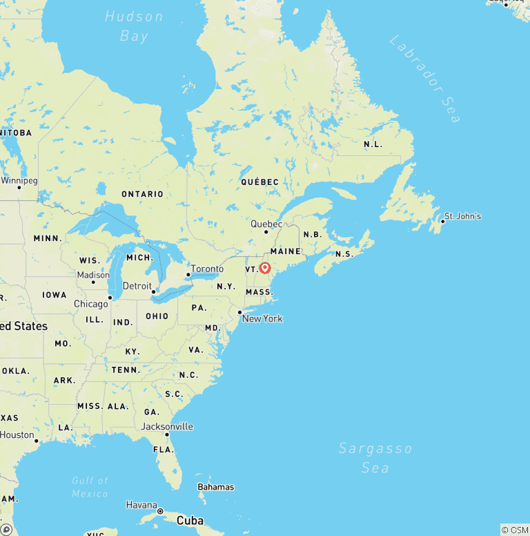 Map of Womens Presidential Peaks Trek