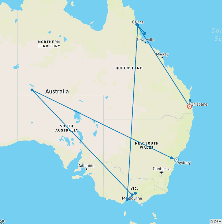 Map of Australia Great Discovery
