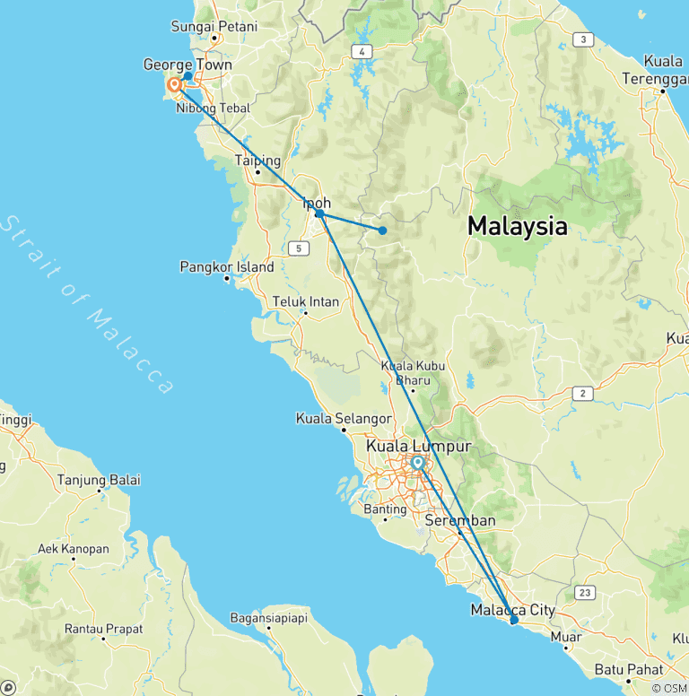 Map of Malaysia Bucketlist: Batu Caves & Cameron Highlands