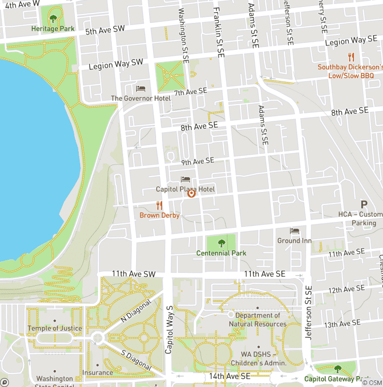 Map of Seven Lakes Basin