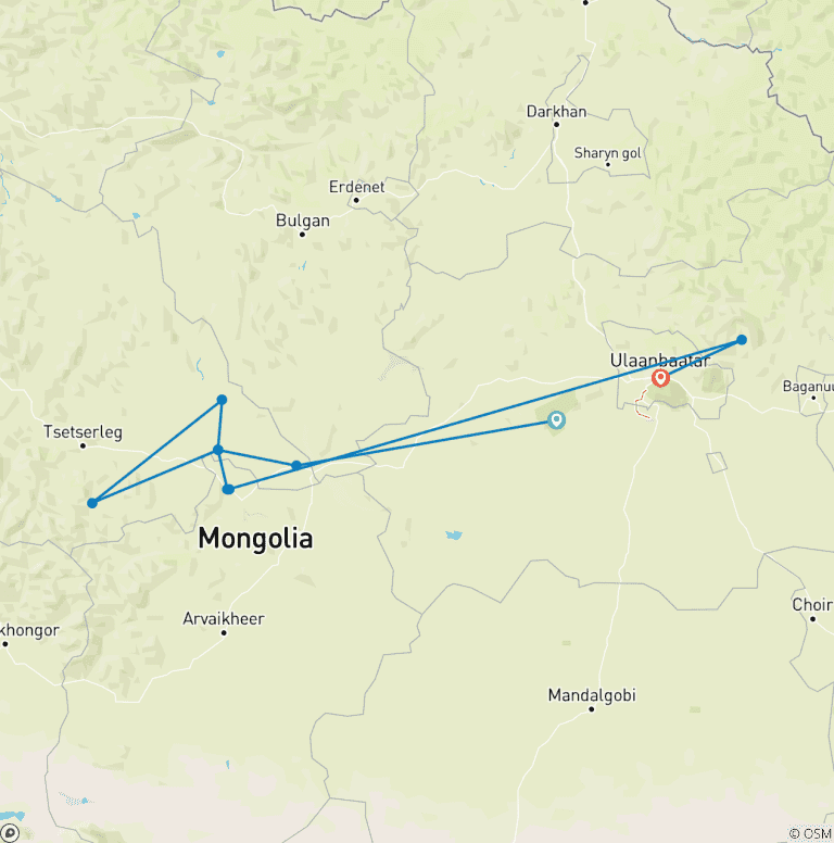 Map of Nomadic Mongolian Experience