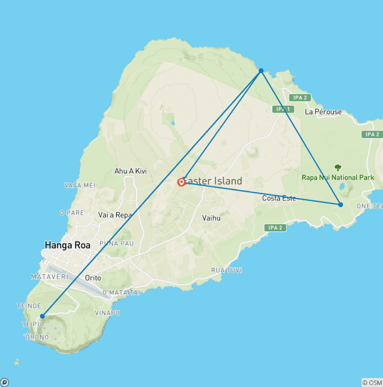 Map of 7 Days Discover the Mystical Easter Island