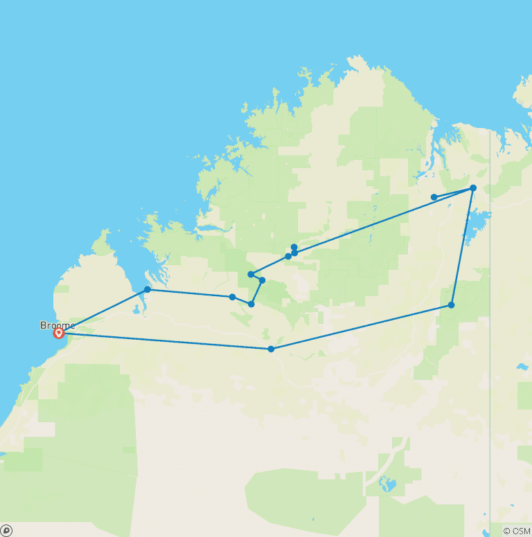 Map of Walk Western Australia's Kimberley