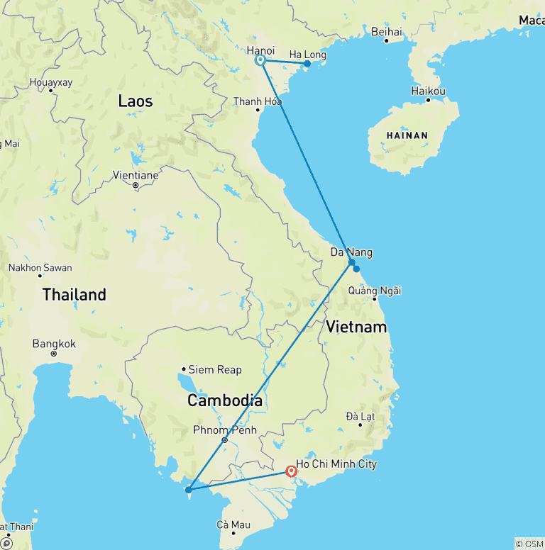 Map of Vietnam Bucket List Dragon Bay & Sandy Beaches