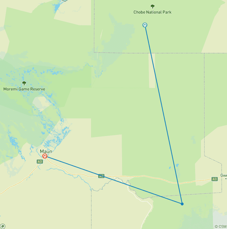Map of Premium Botswana