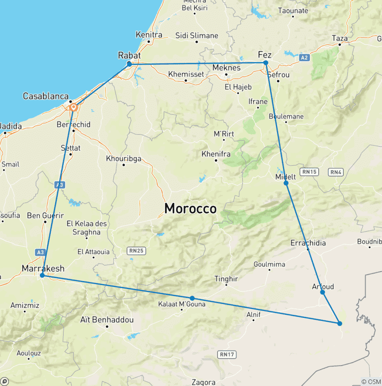 Map of Colors of Morocco  (2025)