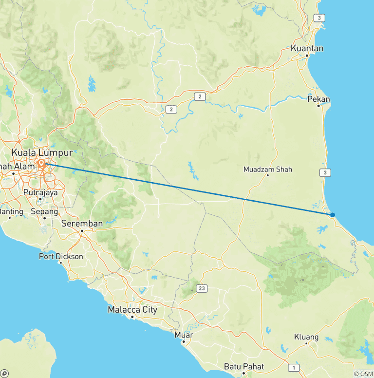 Map of Rompin Rainforest Explorer