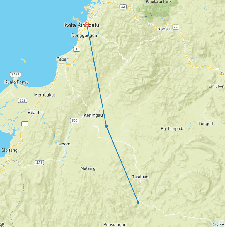 Map of Orou Sapulot 3 Days