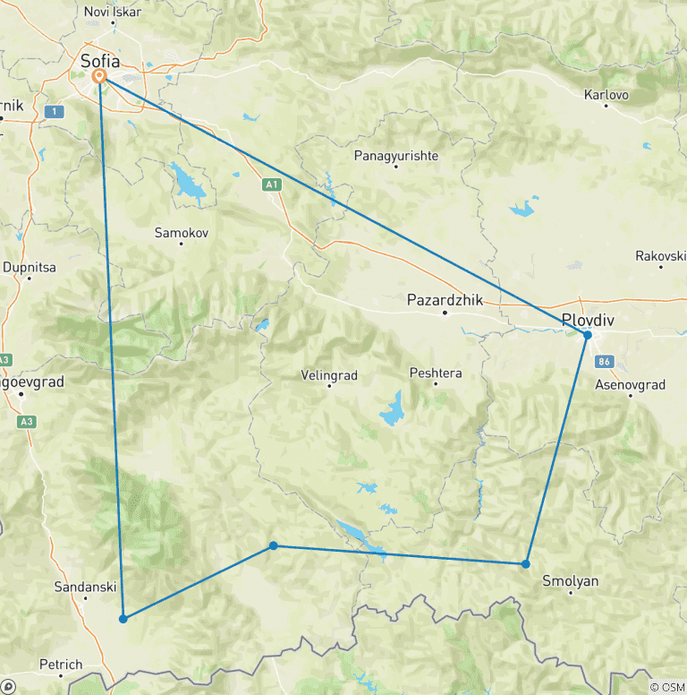 Map of Essence of Bulgaria