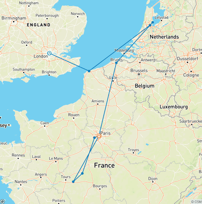 Map of European Affair and Chelsea Flower Show