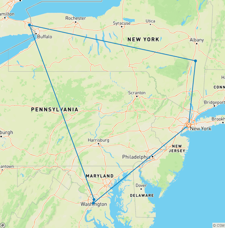 Map of From the Atlantic to the Pacific