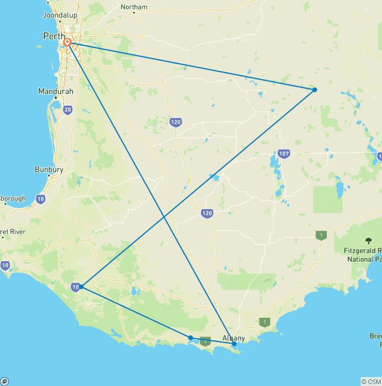 Map of Southern Experience