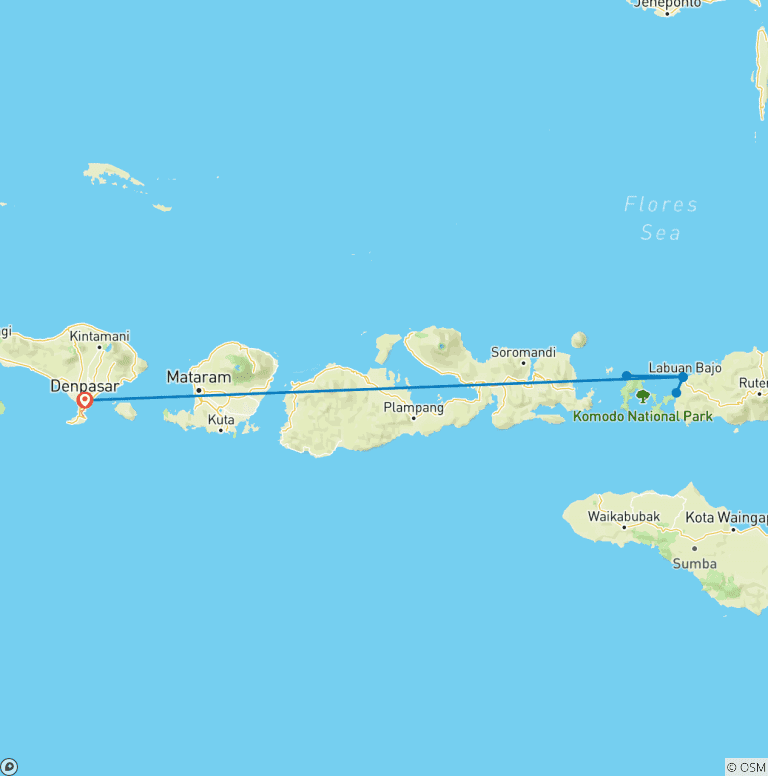 Map of Get to know Komodo & Flores (private tour)