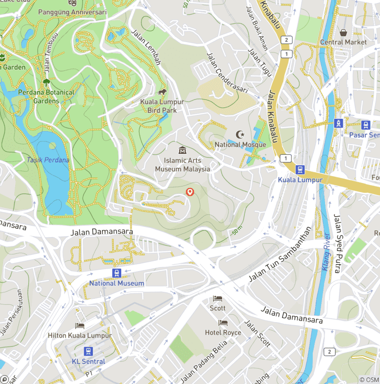 Map of 7 Days in Malaysia to Discover the best of Kuala Lumpur City.