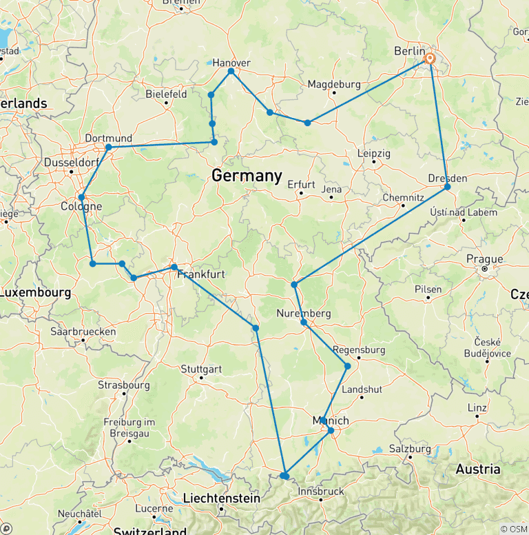 Map of Germany´s Best