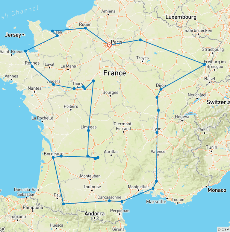 Map of French Passion