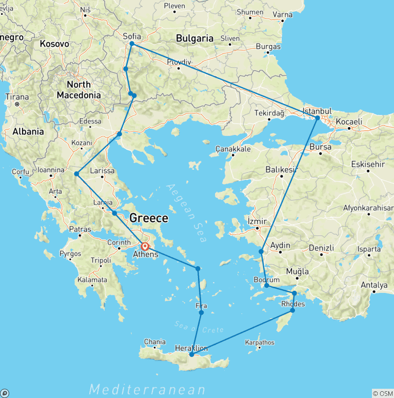 Map of Great Southeast Europe
