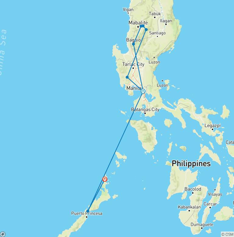 Map of The Philippines: Mountains & Islands