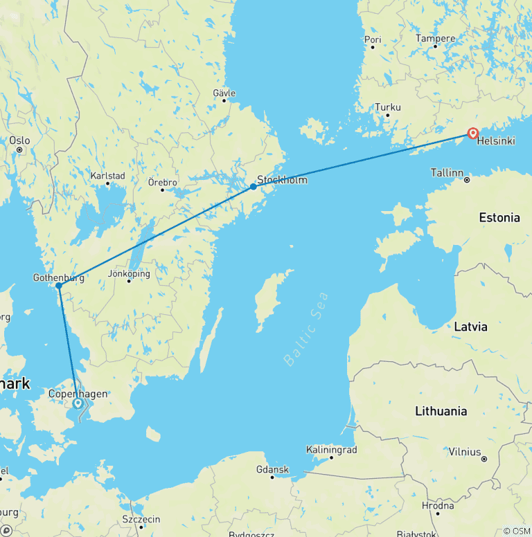 Map of Essential Scandinavia
