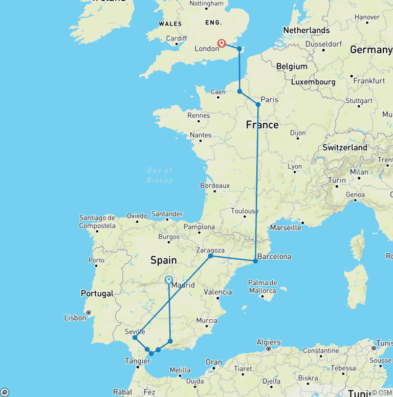 Map of European Grandeur (including Marbella)