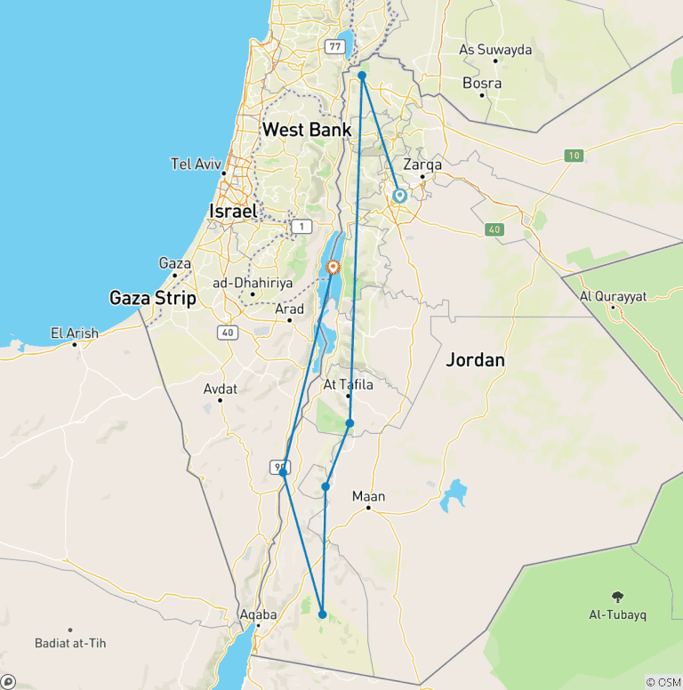 Map of Ultimate Active Jordan