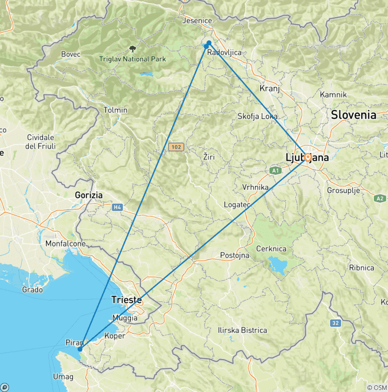 Map of Slovenia Discovery