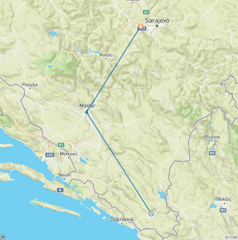 Map of Bosnia & Herzegovina Uncovered