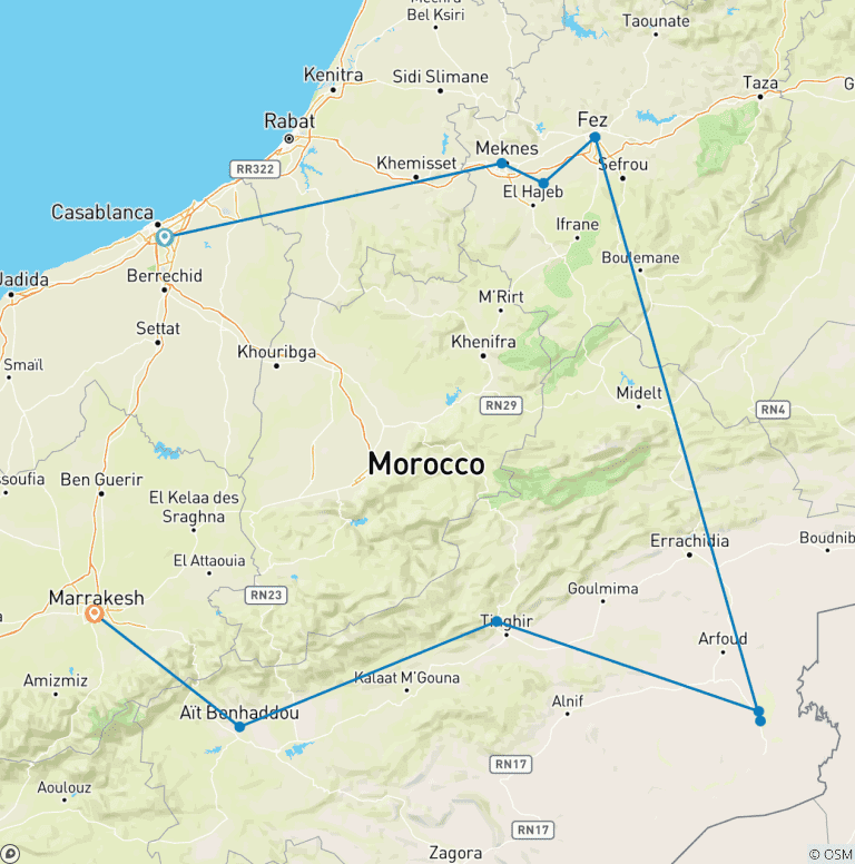 Map of Solo-ish Morocco