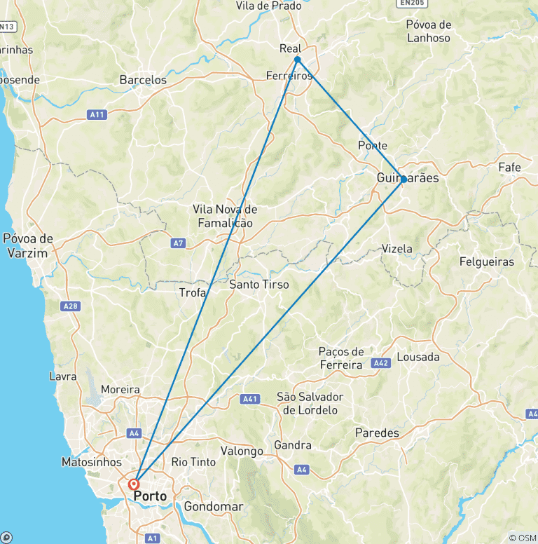 Map of Porto City Break, 6 Days