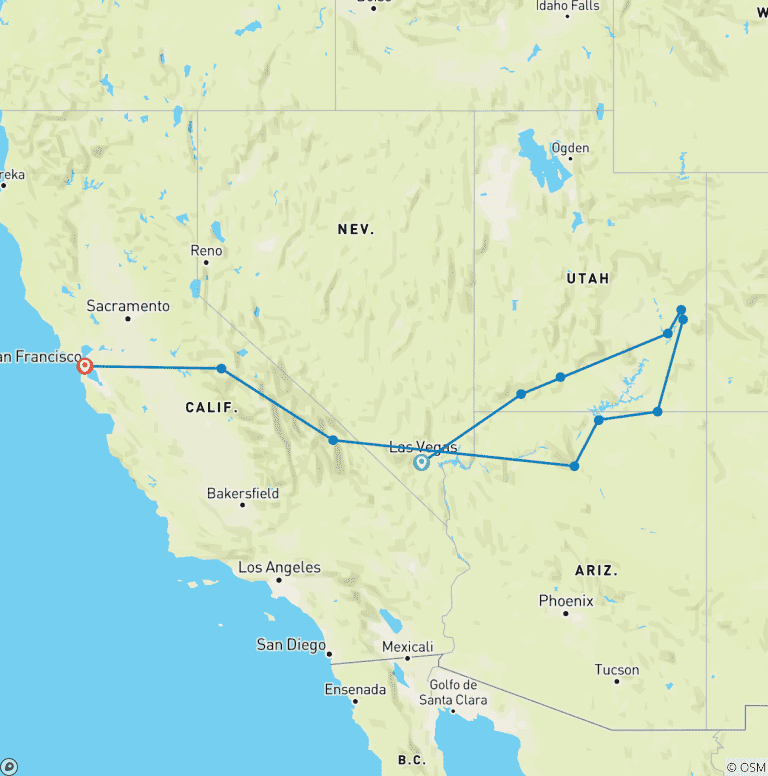 Map of Wild West Encompassed - 11 days