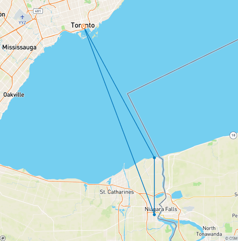 Map of Embark On The Ultimate 4-Day Eastern Canada & Maritimes Adventure