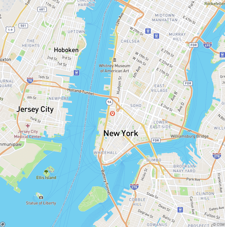 Map of New York City - The Big Apple