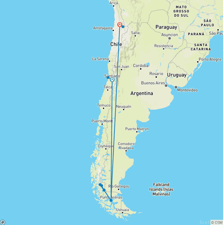 Map of Scenic FinLand Coastal Roads & Forest Trails (26 destinations)