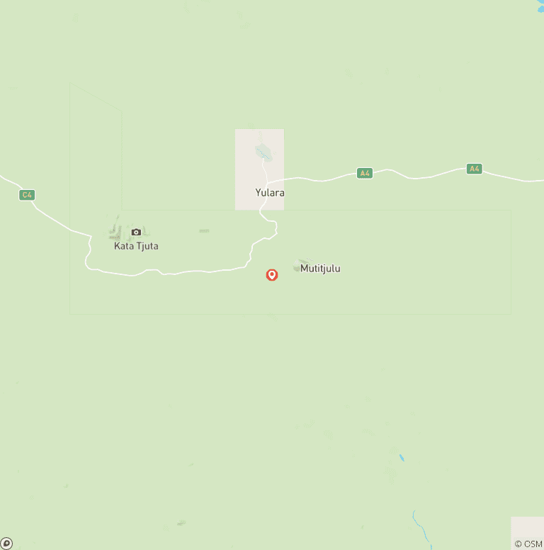 Map of Uluru and Kata Tjuta Experience (Short Break)
