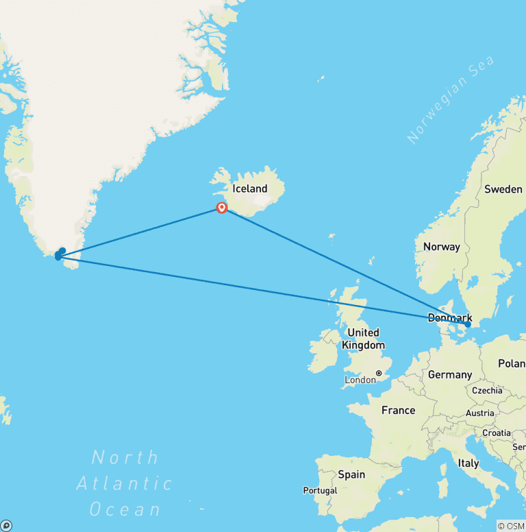 Map of South Greenland Uncovered - 6 days